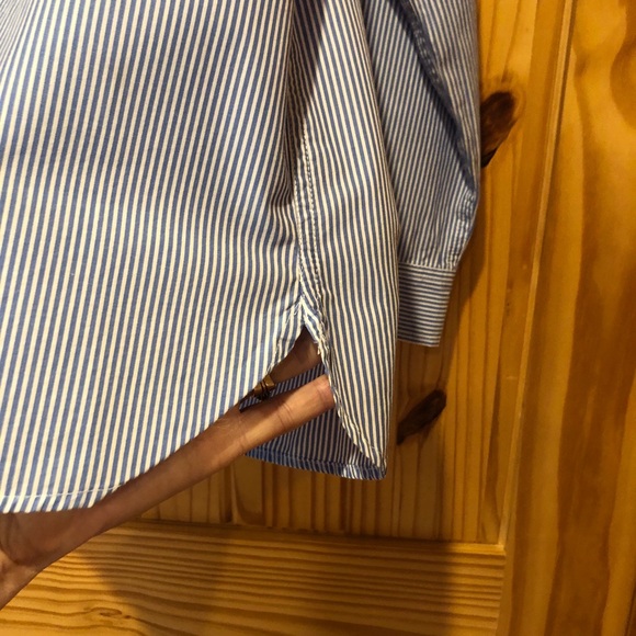 Talbots Petites Striped Blouse - Picture 3 of 7
